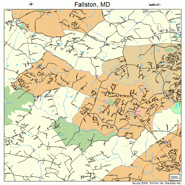 Fallston, MD street map