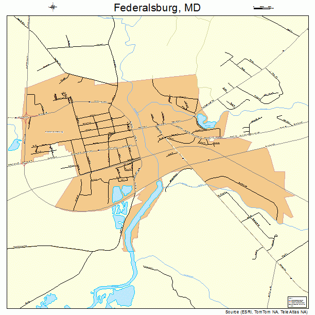 Federalsburg, MD street map