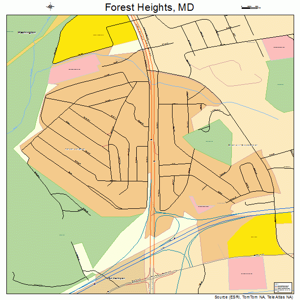 Forest Heights, MD street map
