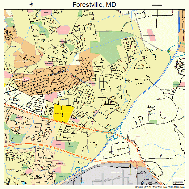 Forestville, MD street map