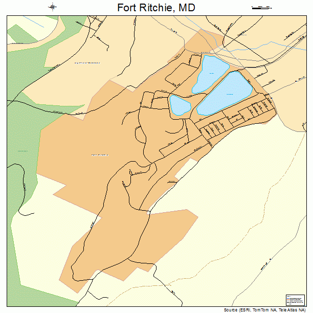 Fort Ritchie, MD street map