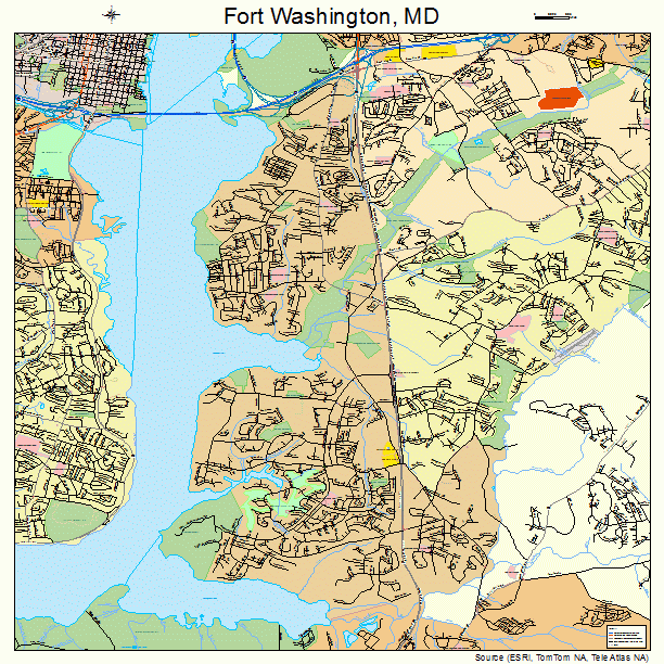 Fort Washington, MD street map