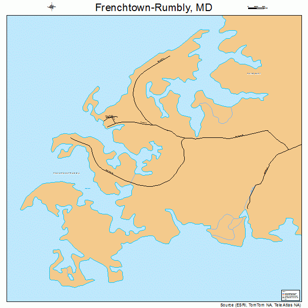 Frenchtown-Rumbly, MD street map