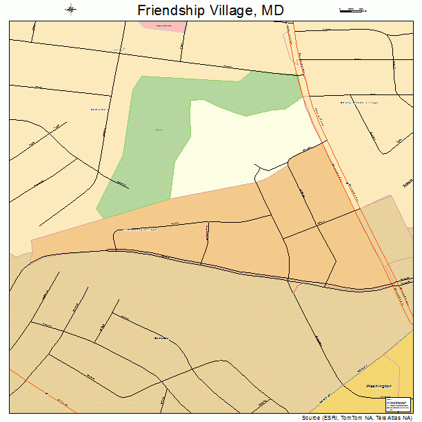 Friendship Village, MD street map