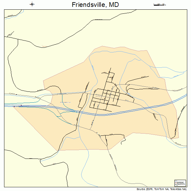 Friendsville, MD street map