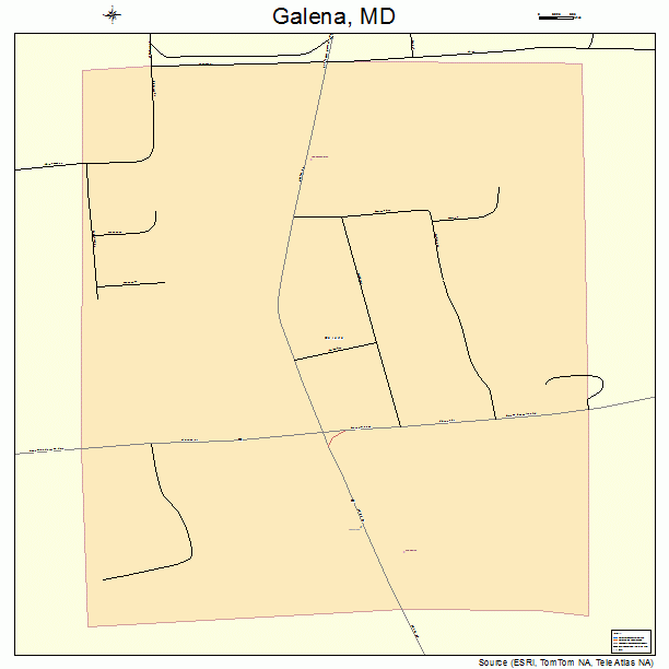 Galena, MD street map