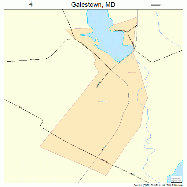 Galestown, MD street map