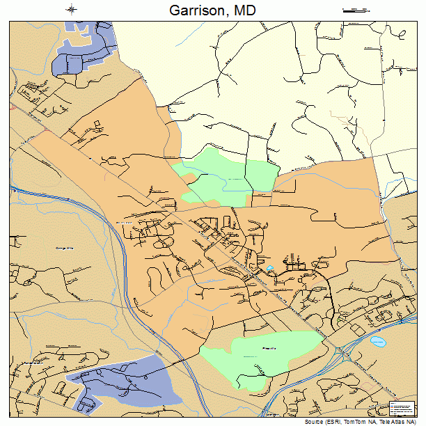 Garrison, MD street map