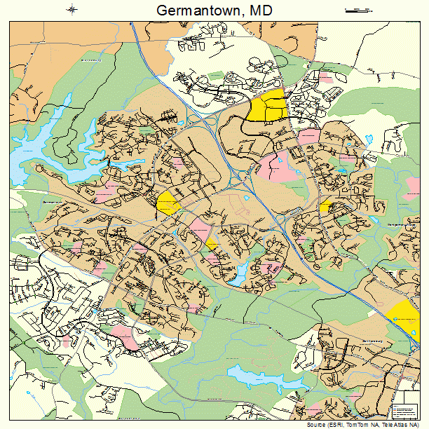 Germantown, MD street map