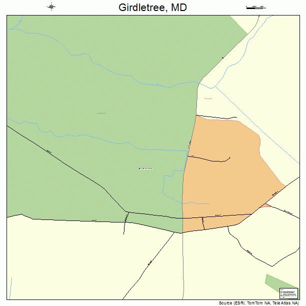 Girdletree, MD street map