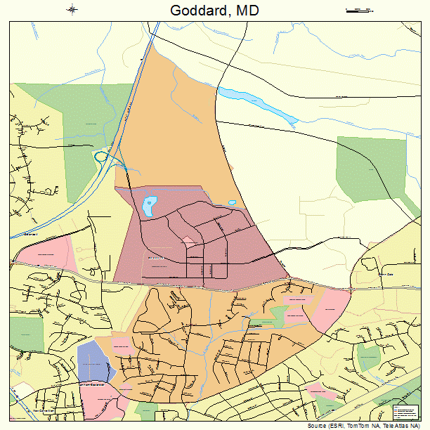 Goddard, MD street map