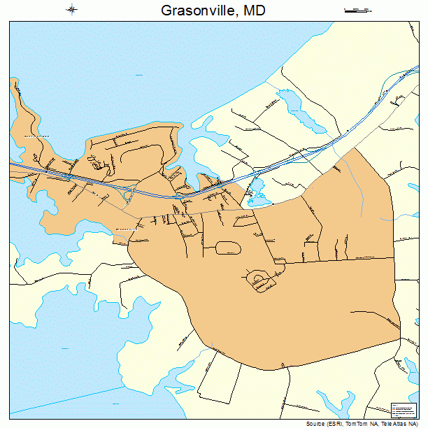 Grasonville, MD street map