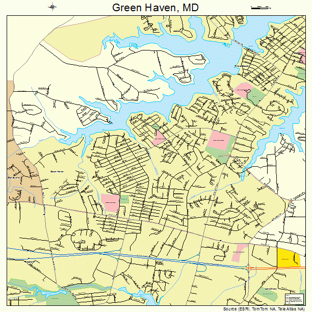 Green Haven, MD street map