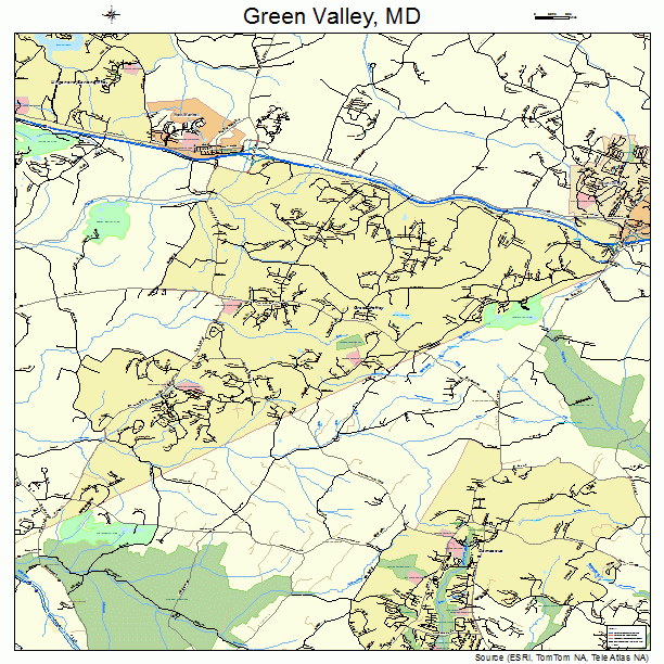 Green Valley, MD street map