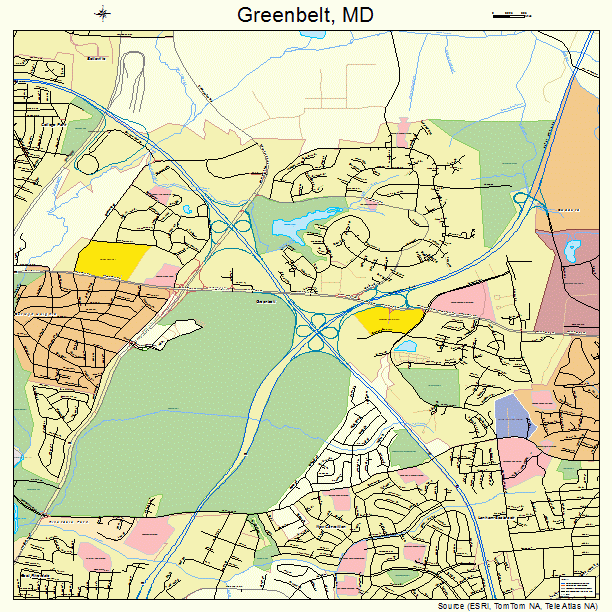 Greenbelt, MD street map