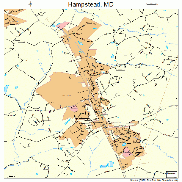 Hampstead, MD street map