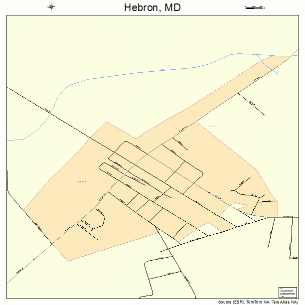 Hebron, MD street map