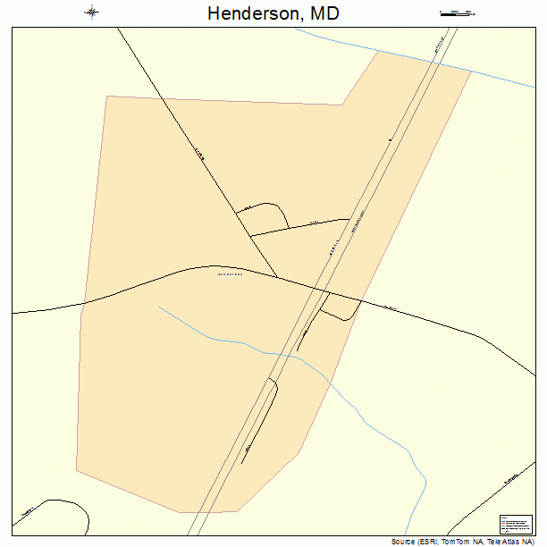 Henderson, MD street map