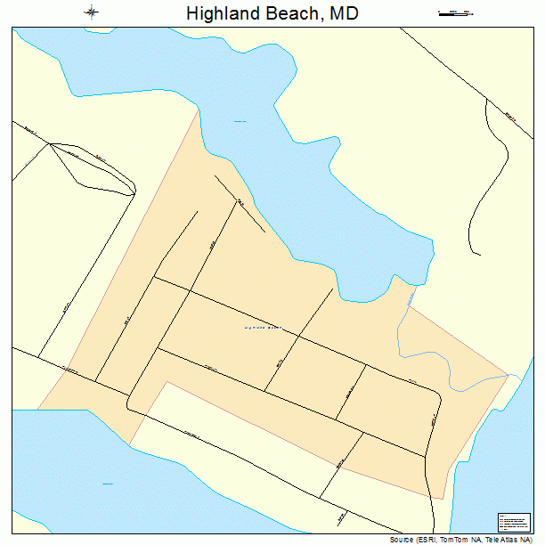 Highland Beach, MD street map