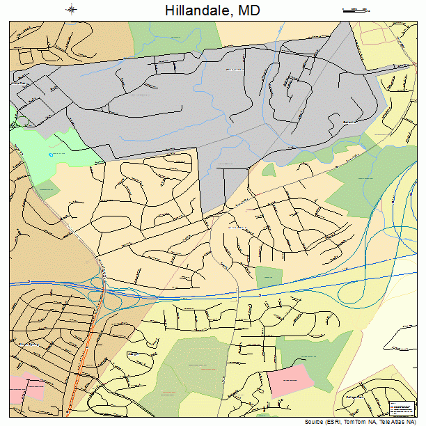 Hillandale, MD street map