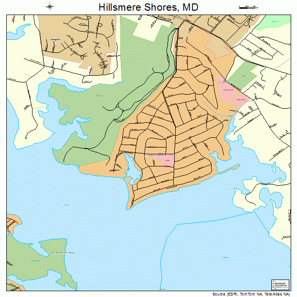 Hillsmere Shores, MD street map