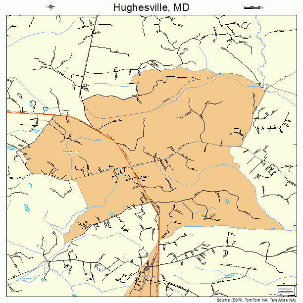 Hughesville, MD street map