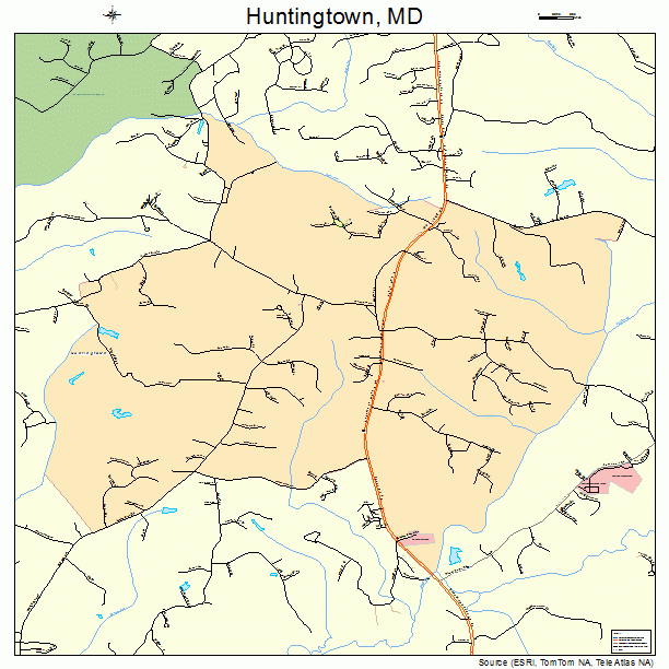 Huntingtown, MD street map
