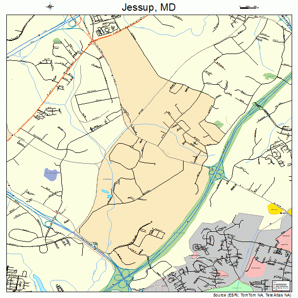 Jessup, MD street map