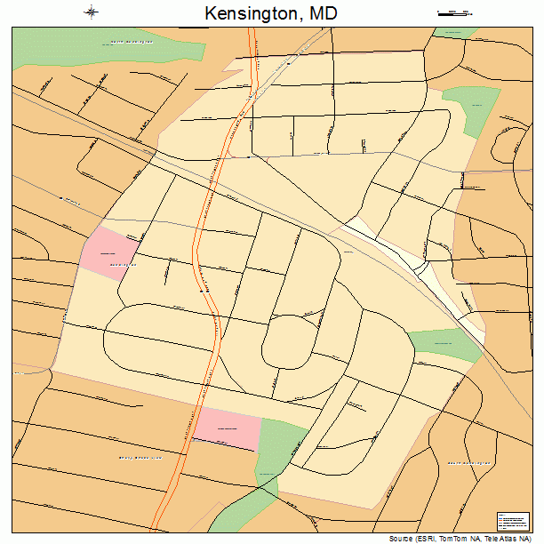 Kensington, MD street map