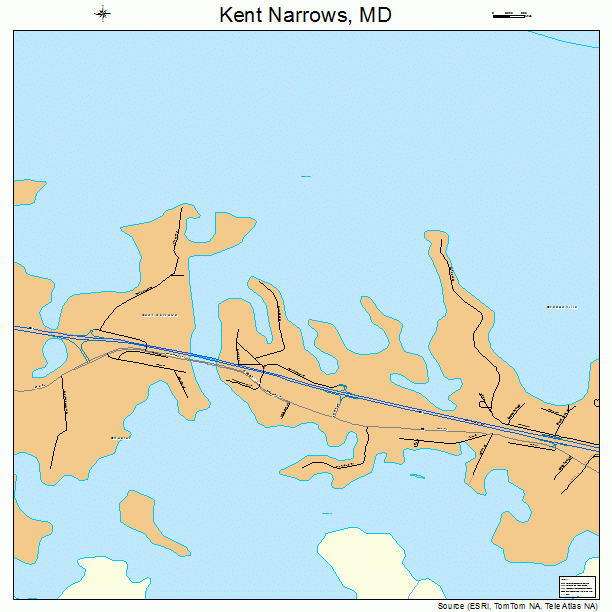 Kent Narrows, MD street map