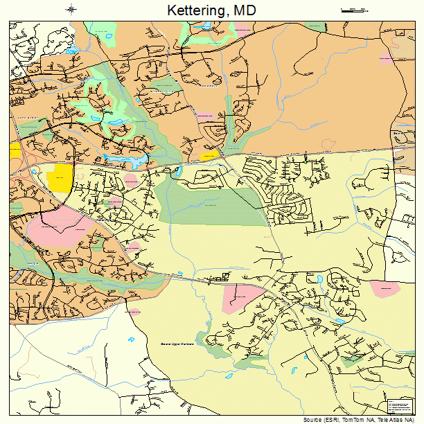 Kettering, MD street map