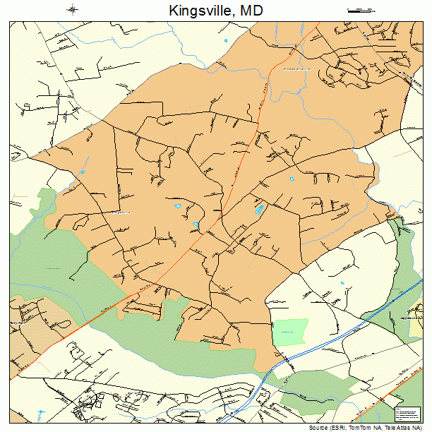 Kingsville, MD street map