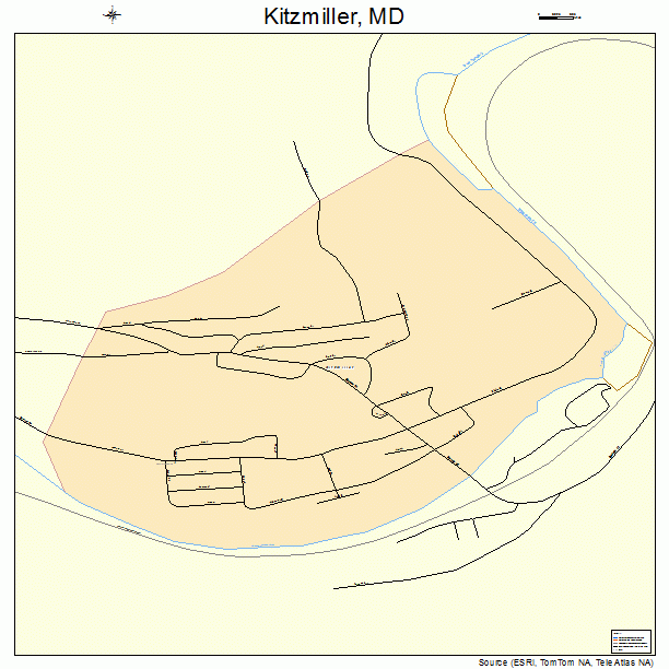 Kitzmiller, MD street map