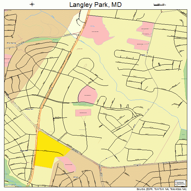 Langley Park, MD street map