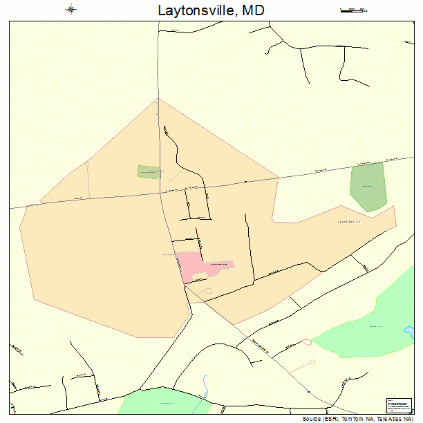Laytonsville, MD street map