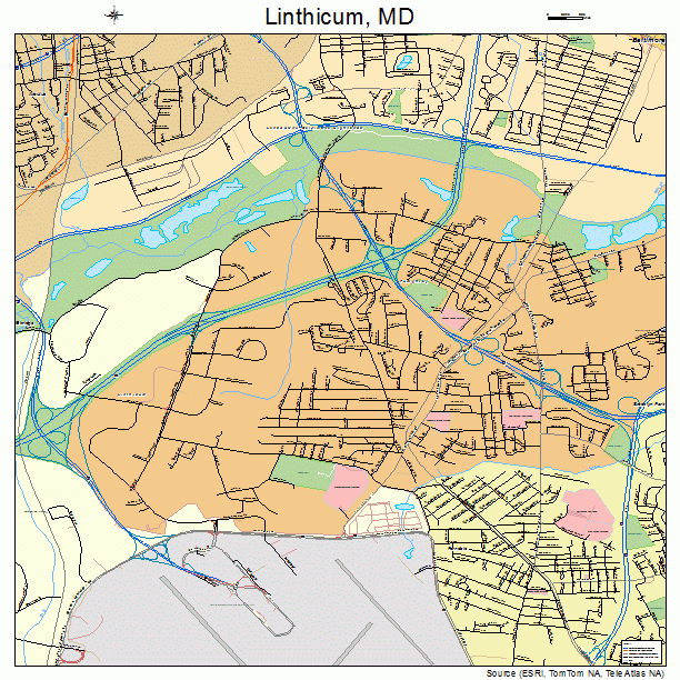 Linthicum, MD street map