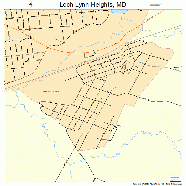 Loch Lynn Heights, MD street map