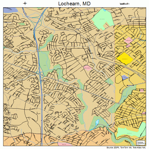 Lochearn, MD street map