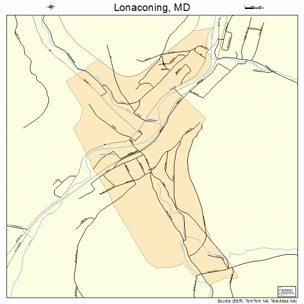 Lonaconing, MD street map