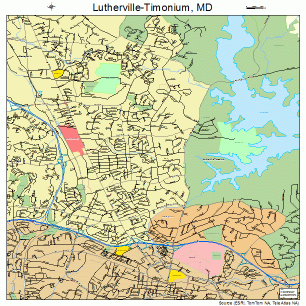 Lutherville-Timonium, MD street map