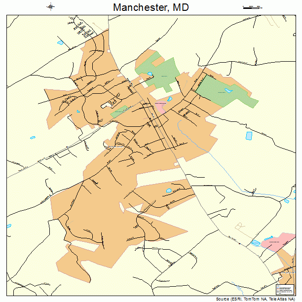 Manchester, MD street map