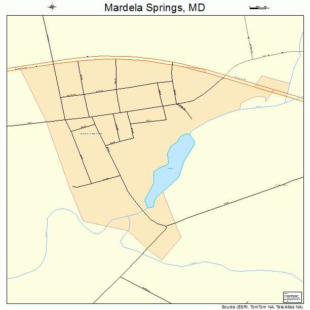 Mardela Springs, MD street map
