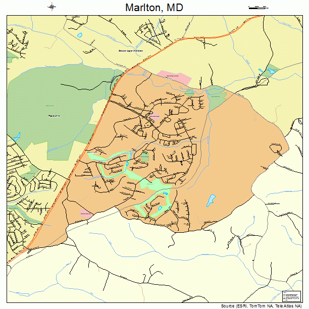 Marlton, MD street map