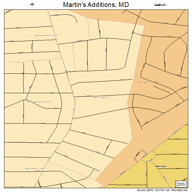 Martin's Additions, MD street map