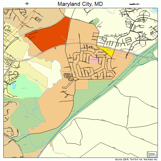 Maryland City, MD street map