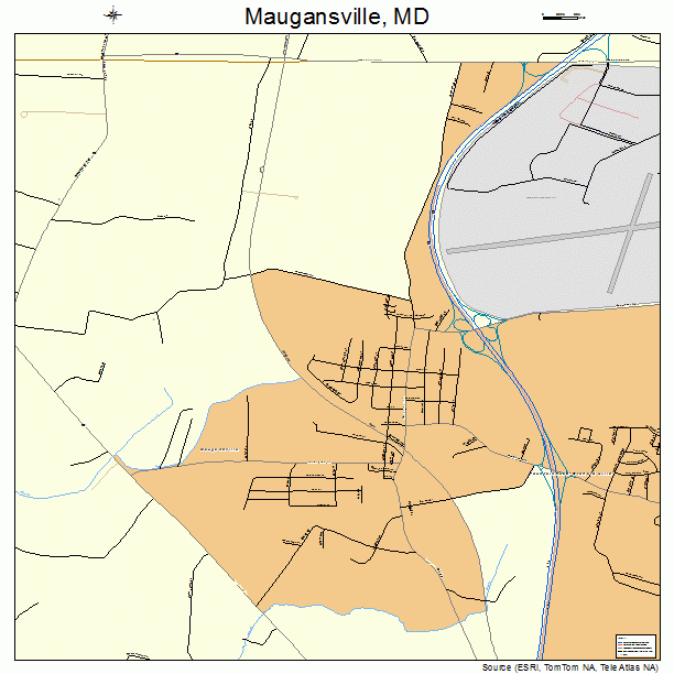 Maugansville, MD street map