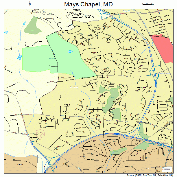 Mays Chapel, MD street map