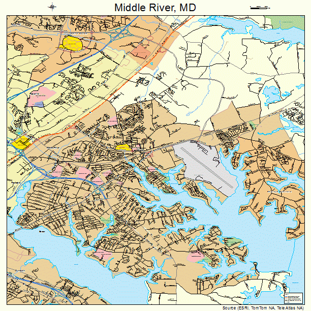 Middle River, MD street map