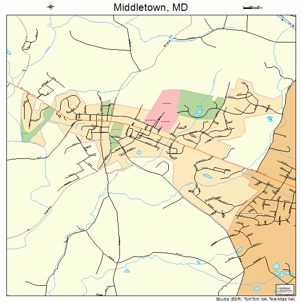Middletown, MD street map