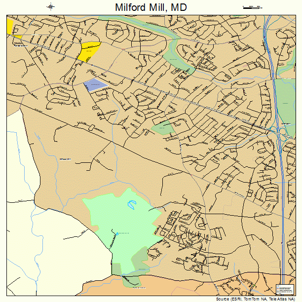 Milford Mill, MD street map